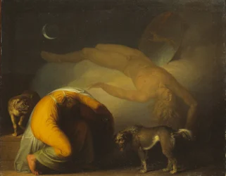 Der Geist von Culmin erscheint seiner Mutter, aus den Liedern von Ossian